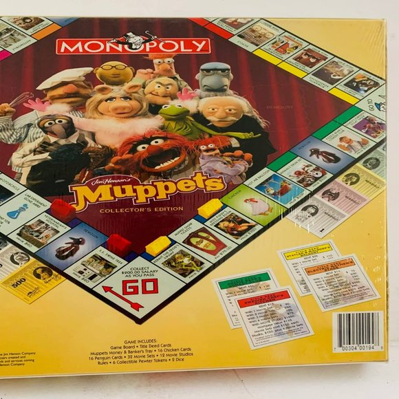 Vintage Monopoly Jim Henson's Muppets Collector's Edition Board Game New‎ Sealed - Picture 5 of 6